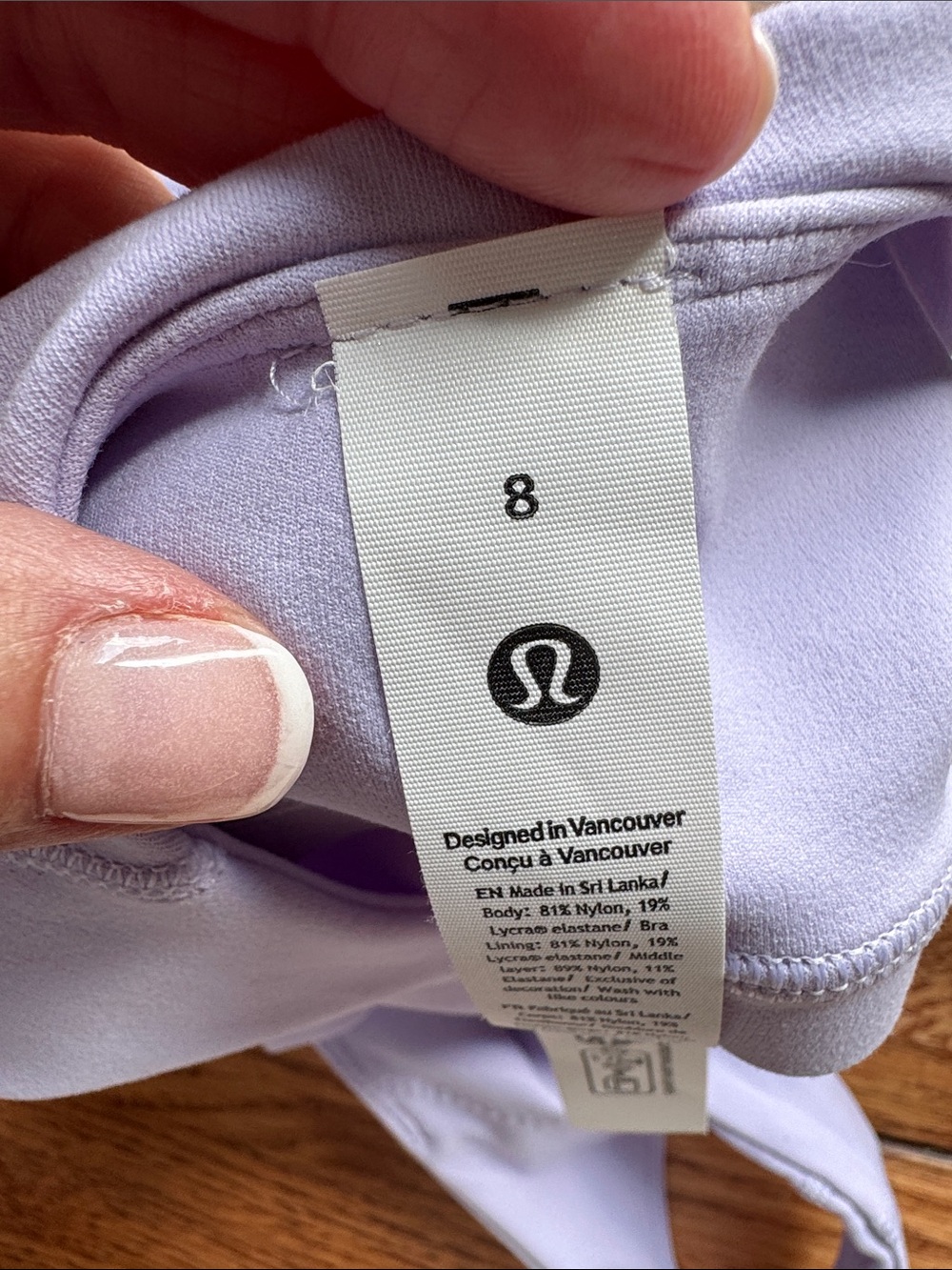 Lululemon Align Tank Top Light Support, A/B Cup Lavender Frost Sz 8 Yoga Workout - Picture 8 of 12